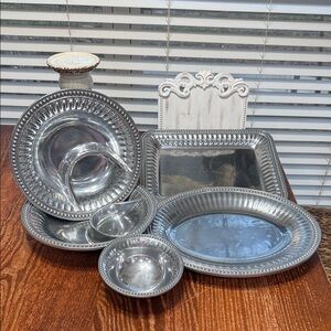 Wilton Armetale Silver Serveware Set